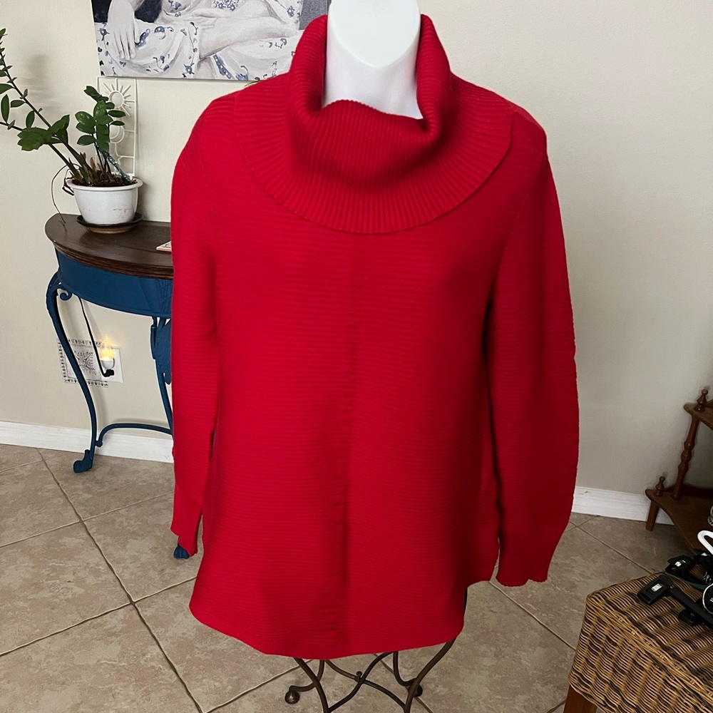 Cyrus Red Turtleneck Sweater - M